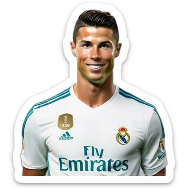 Cristiano Ronaldo at Real Madrid sticker