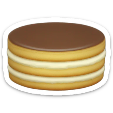 white chocolate alfajor sticker