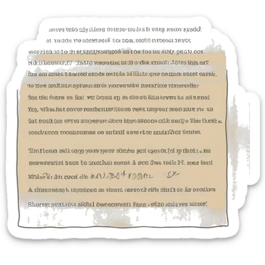 text paper vary bad handwriting sticker