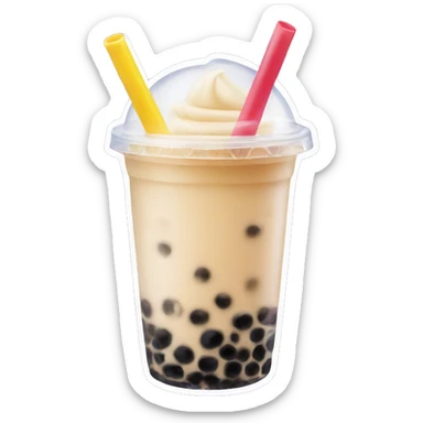 Bubble tea sticker