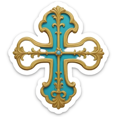 Croix de lorraine au couleur de la France sticker