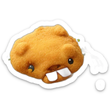 breaded pork on rice sticker