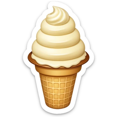 vanilla ice cream sticker
