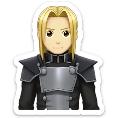full metal alchemist anime edward elric sticker