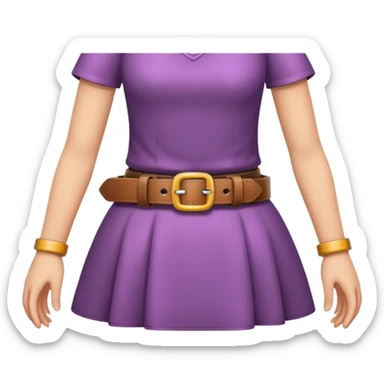 belt in girl hand sticker