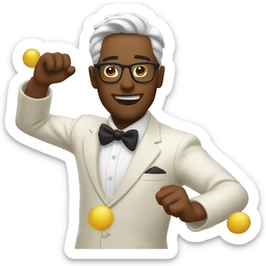 Man dances 👨‍🦱 sticker