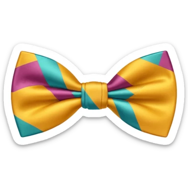 Aesthetic bow tie sticker