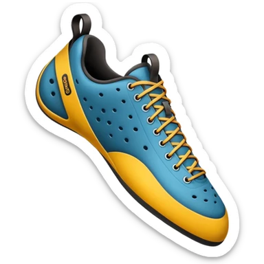 climbing shoe for bouldering sticker