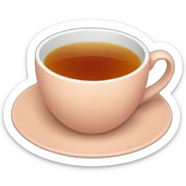 A cup of tea sticker