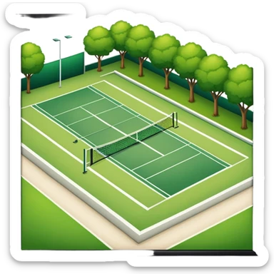 Hotel tennis court sticker