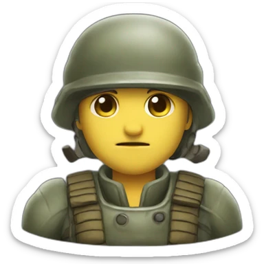 The Metal Slug X soldier sticker