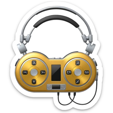 circular walkman sticker