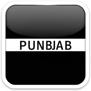 India state punjab outline in Punjab punjabi word type sticker