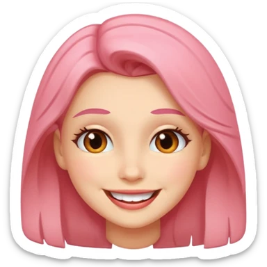 Smile blush flirt sticker