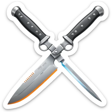 knife pointing  sticker