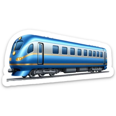 blue passenger train sticker