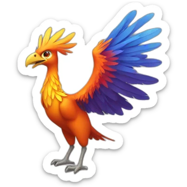Phoenix Bird Full Body sticker