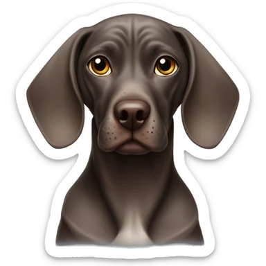 Sphinx cat with german shorthaired pointer  sticker