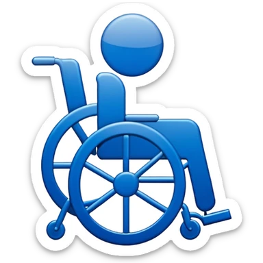 disabled access sign with interdiction mark sticker