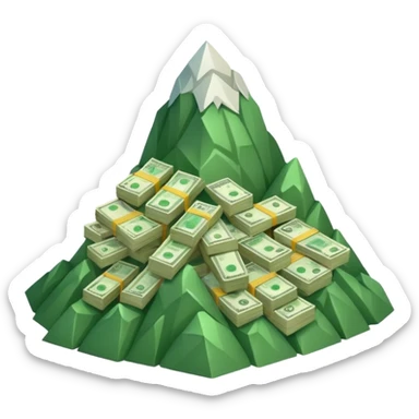 
MOUNTAIN OF BANKNOTES sticker