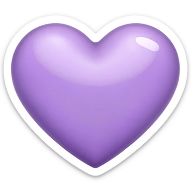 Corazón lila sticker