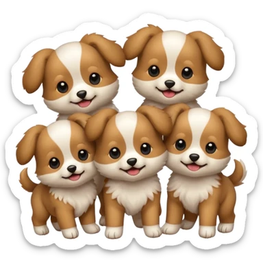 Perritos bailando sticker