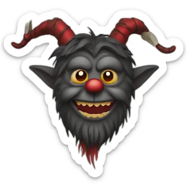 puppet Krampus sticker