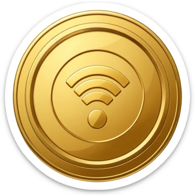 wifi money coin  sticker