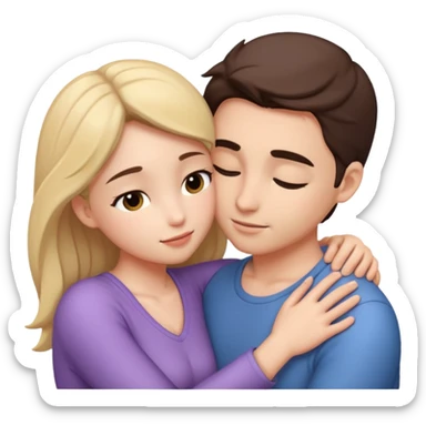 intimate moment between lovers sticker