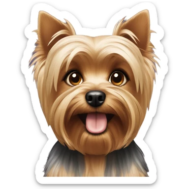 Yorkshire terrier dog sticker