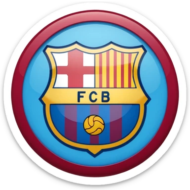 Fc Barcelona logo imoji sticker
