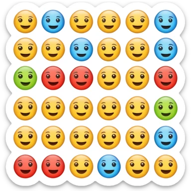 Emojis about learning English for young adults sticker