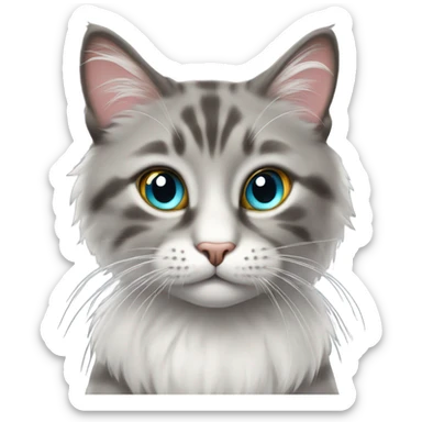 Cat cat sticker