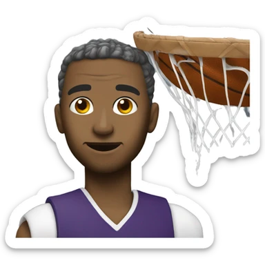 squalo che gioca a basket  sticker