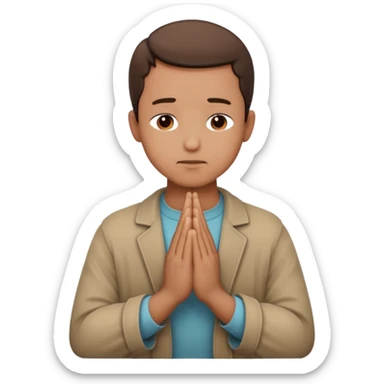 A moslem praying sticker