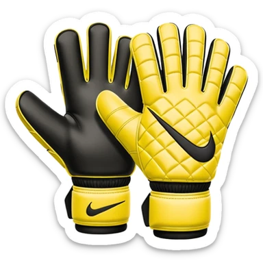 Des gants de gardien de but de foot nike jaune sticker