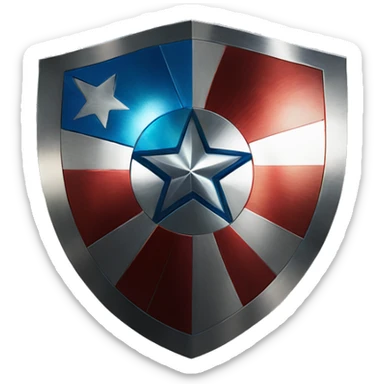 Captain America’s shield from Marvel sticker