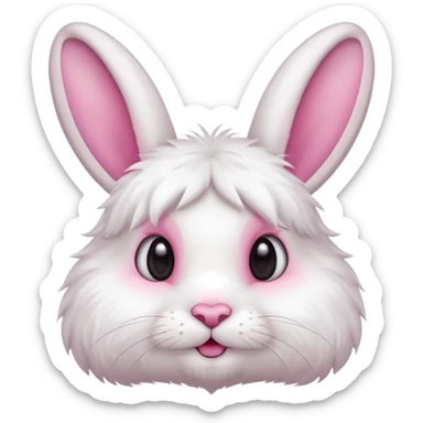a cute and sweet rabbit sticker