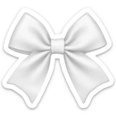 Coquette white bow sticker