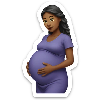 Pregnant mom  sticker