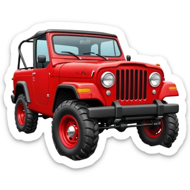 jeepster commando sticker