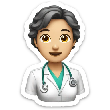 female veterinaria sticker