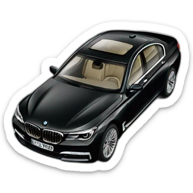 BMW 7 Series black sticker
