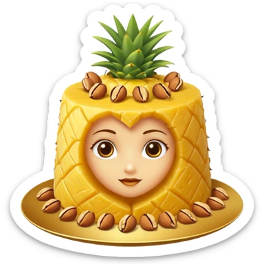 Pineapple Kesari sticker