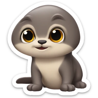 Lontra de conchinha sticker