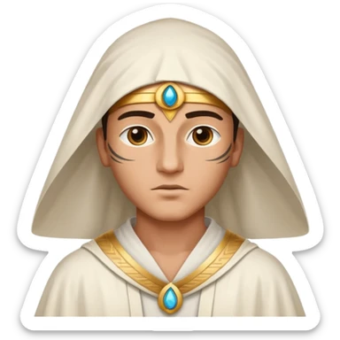 eye of hoeus witha guy dising from the eye sticker