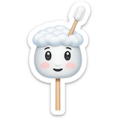 One cotton swab sticker