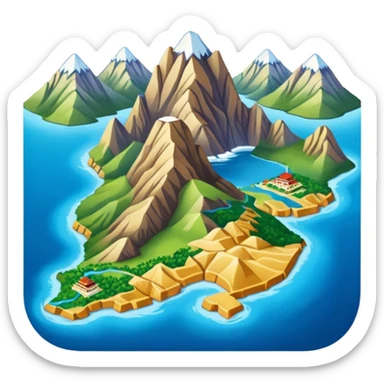 Peru map sticker