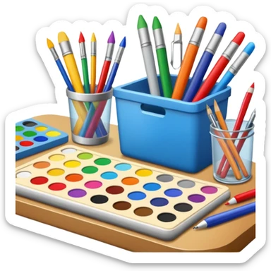art supply sticker