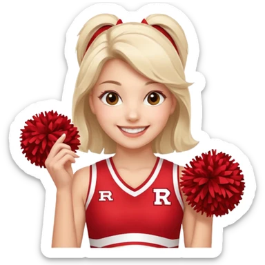 Rutgers Cheerleader sticker